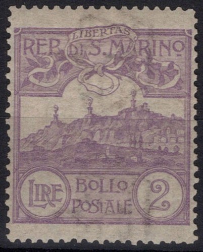 San marino 1903 veduta - marino,