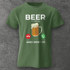 T-shirt uomo chiamata birra