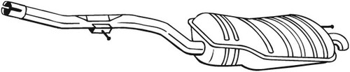 Silenziatore bosal 283 497 - silenziatore,