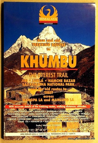 Carta geografica khumbu - -,