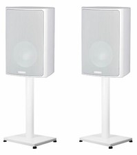 Coppia supporti 29" acciaio bianco per diffusori da scaffale Canton Plus XL