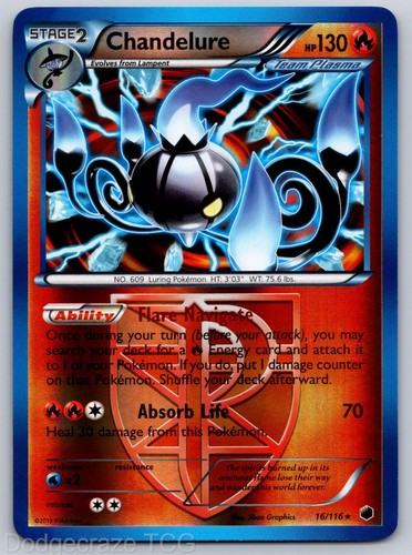 Chandelure 116 holo rare - holo,