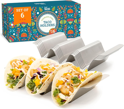 Porta tacos acciaio con - porta,