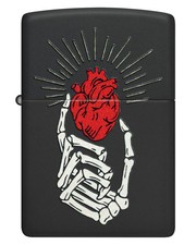 Accendino Zippo Vibrant Heart Antivento Unisex  Nero