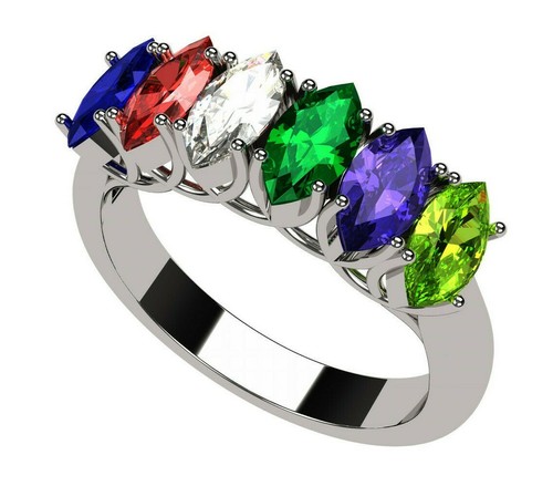 Anello madre lucita taglio - madre,