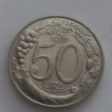 Moneta 50 Lire Piccola 1999