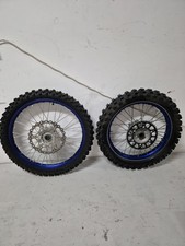 Cerchi Yzf 250-450 Cross Ruote Disco Anteriore Corona Posteriore Gomme Nuove