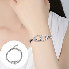 Handcuffs lettering couple bracelet Freedom Adjustable Wrist Jewelry Gifts