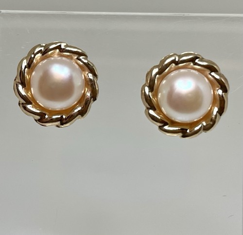 Vintage orecchini bottone in - vintage,
