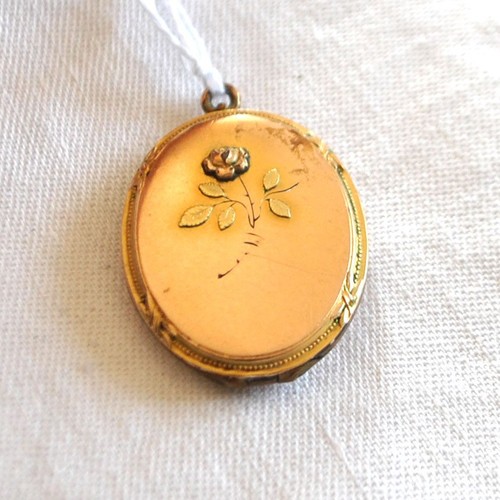Pendentif rétro médaillon - pendentif,