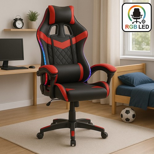 Sedia gaming scrivania led - sedia,