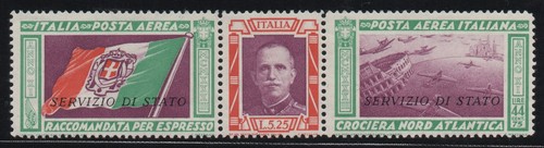 Regno 1933 trittico servizio - regno,