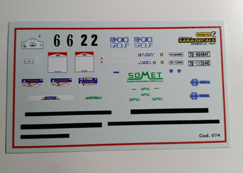 Decals lancia delta - 1/43,