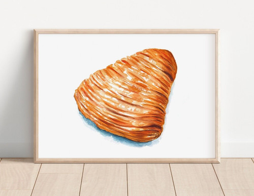 Acquerello sfogliatella riccia