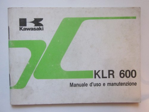 Kawasaki klr 600 manuale uso - kawasaki,