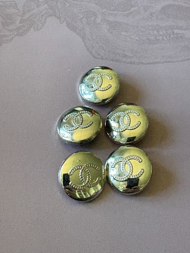 Bottoni chanel argento logo - 5,
