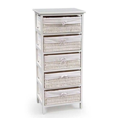 Cassettiera legno decorata - legno,