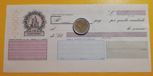 Cambiale 000 con marche - cambiale,