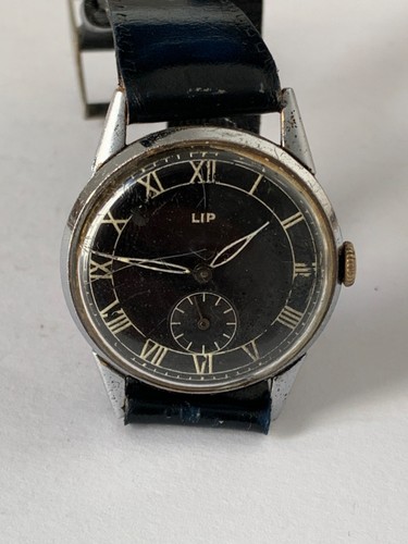 Rare montre lip cadran noir - rare,
