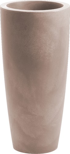 Vaso tondo alto - resina, talos