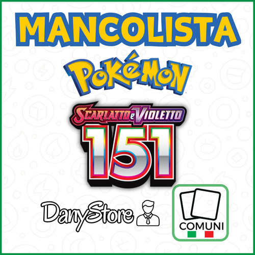 Pokemon 151 mew mancolista - 151,