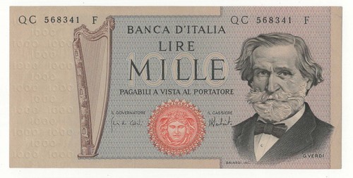 1000 lire giuseppe - 1000, verdi