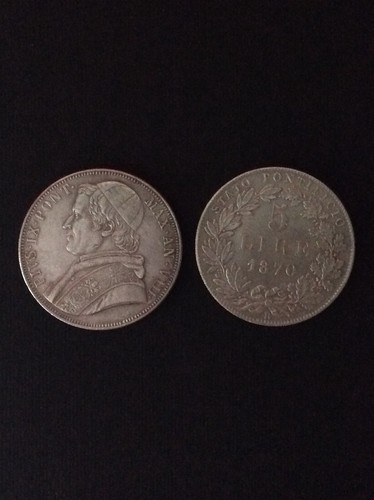 Lire 1870 pio ix - lire,