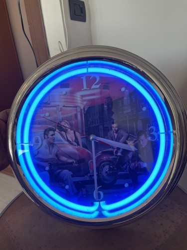 Orologio luminoso neon vintage - orologio,