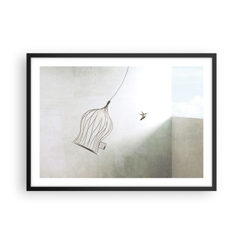 Poster 70x50cm volo uccello - poster,