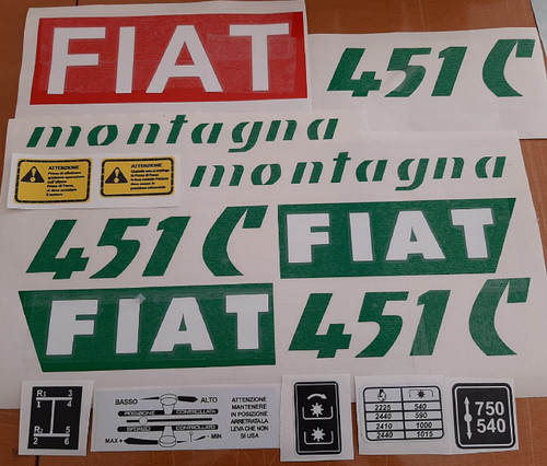 Kit adesivi decalcomanie fiat - kit,