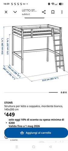 Letto stora ikea - letto,