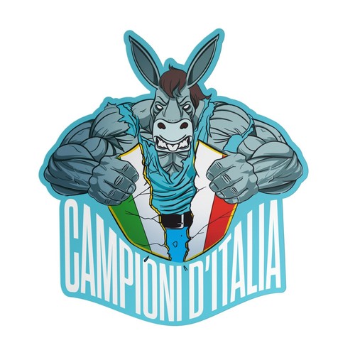 Adesivo ciuccio scudetto - adesivo,