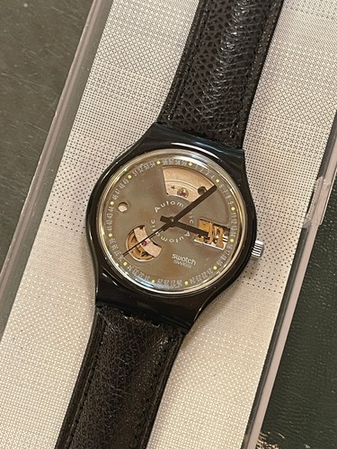 Swatch automatic black motion - black,