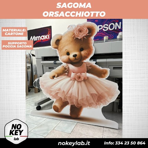 Sagoma cartone orsacchiotto - sagoma, in