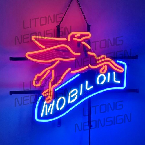Insegne neon mobil - mobil, petrolio