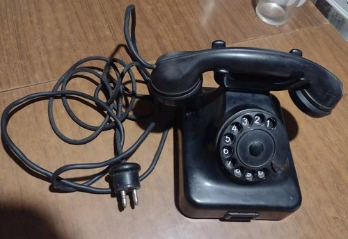 Antico telefono disco epoca - antico,