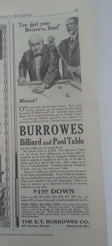 Vintage burrowes biliardo - burrowes,
