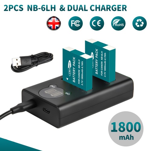 Batteria 6lh per canon - batteria,