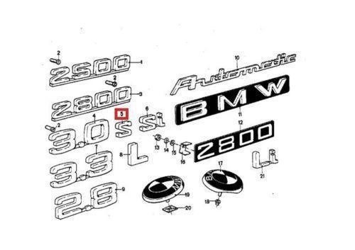 Emblema bmw 2500 li - 3,