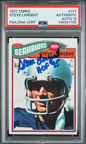 1977 topps 177 - 1977, largent