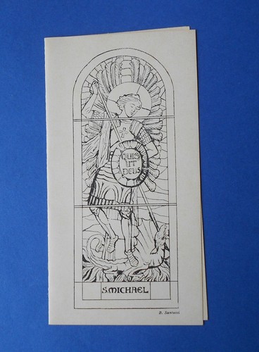 Santino holycard san michele - holycard,