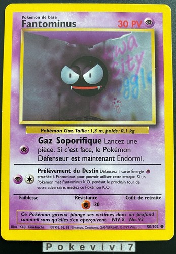 Carte pokemon fantominus - carte,