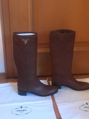 Stivali prada marrone cognac - prada,