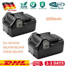 2 batterie agli ioni di litio 14,4 V per Hitachi BSL1430 BSL1415 WH14DCL WH14DBL CD14DSL 6000 mAh