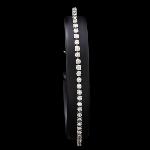 Bracciale tennis oro bianco - tennis, in