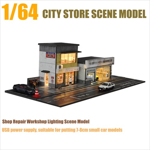 Diorama modello garage - diorama,