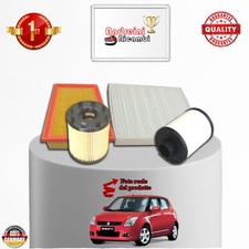 KIT TAGLIANDO 4 FILTRI SUZUKI SWIFT III 1.3 DDiS 55KW DAL 2005 -> 2010 (PURFLUX)