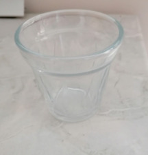 bicchiere portacandele vetro trasparente con decori