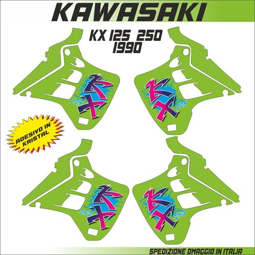 Kit adesivi kawasaki - kawasaki, kx