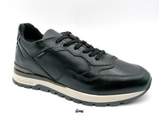 Scarpe uomo Nero Giardini I400412U sneakers lacci sportive casual pelle Nero New